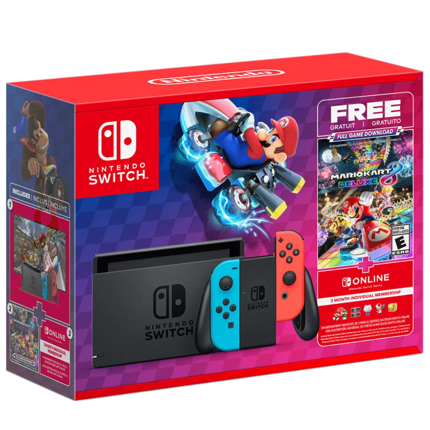 Consola Nintendo Switch+Mario Kart 8 Deluxe+3Meses Nintendo Onlin